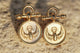 Earrings "Scarab" gold