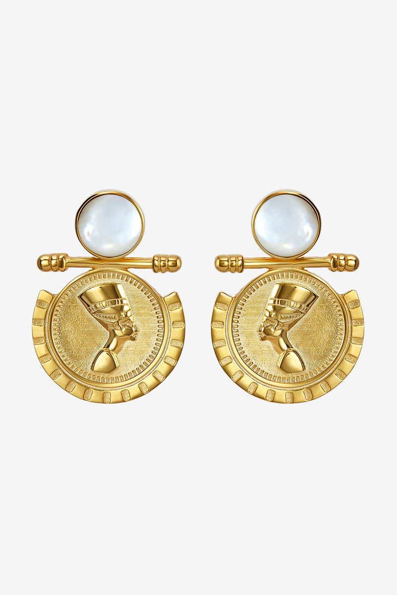 Earrings "Nefertiti" gold