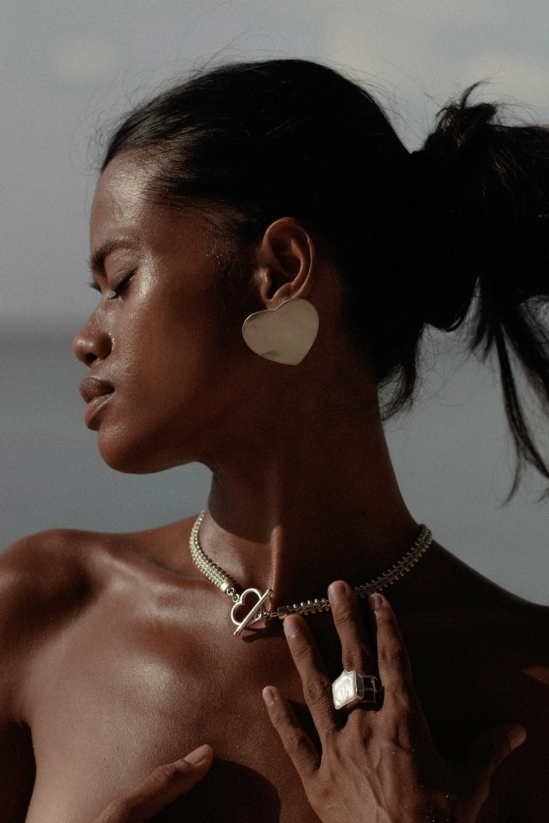 Necklace "Radha" with Heart Togel