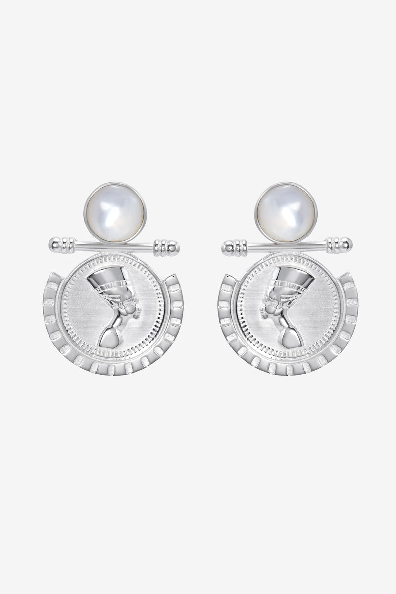 Earrings "Nefertiti" silver